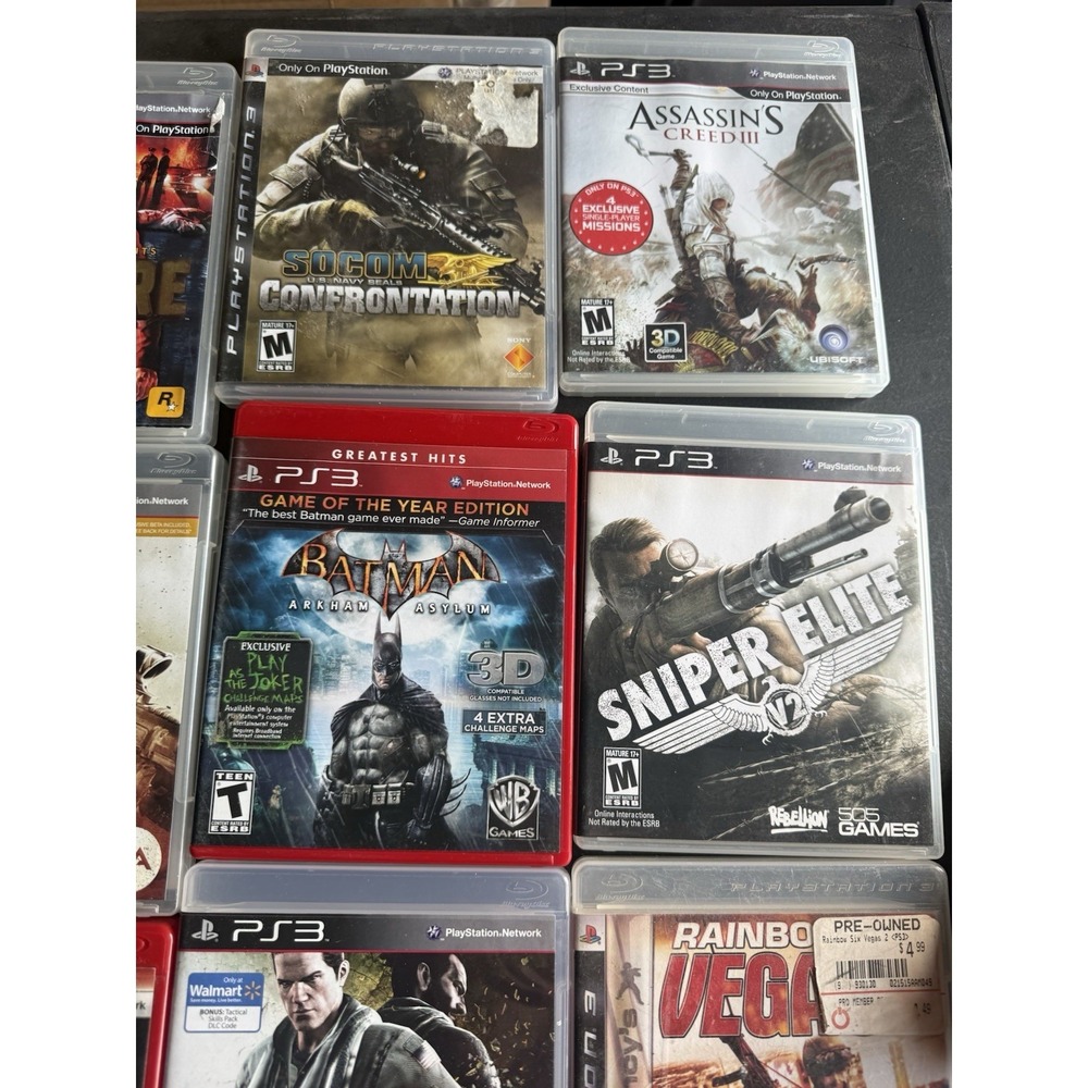 Thrustmaster Top Gun Joystick + PS3 Game Lot COD Batman AC3 L.A. Noire - Picture 6 of 9